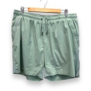 Vitality Balance Athletica Shorts Mens XXL Green Run Gym Workout Beach Athletic